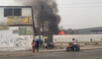 Incendio reportado a la altura de las avenidas Mendiola y San Bernardo. Foto: difusión