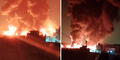 Enorme incendio consume fábrica en Lomas de Carabayllo: más de 10 unidades de bomberos en la emergencia