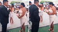 Mujer le grita a su expareja que cumpla con sus hijos en plena celebración de su boda en Piura: "Oye sinvergüenzo"