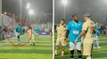 'Cóndor' Mendoza enciende al 'Loco' Vargas tras hacer la 'paradinha' en Copa Leyendas: discutieron, pero el árbitro los separó