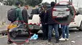 Policía muere en violento choque de autos y moto en pleno Óvalo Naranjal, en la Panamericana Norte