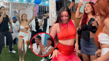 Briela Cirilo celebró su cumpleaños con integrantes de Corazón Serrano: así festejaron con la Combinación de La Habana