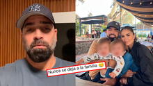 Esposo de Laura Spoya responde fuerte a usuaria que la acusa de abandonar su familia: "Se lo dices a la persona equivocada"