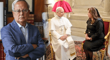 César Hildebrandt sobre reunión de Dina Boluarte y el Papa León XIV: "10 minutos, (…) ahí donde se cambia de ropa"