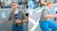 ¡Impactante! Periodista de EEUU es herida por una bala de goma cuando cubría las protestas en contra del ICE en Los Ángeles