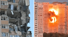 Misil ruso impacta contra edificio residencial en Kiev: capital de Ucrania fue blanco de más de 440 drones y 32 misiles