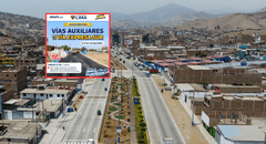 Inauguración de obra en la Vía Expresa Sur: entrega de vías auxiliares que conectara Carabayllo y SJM
