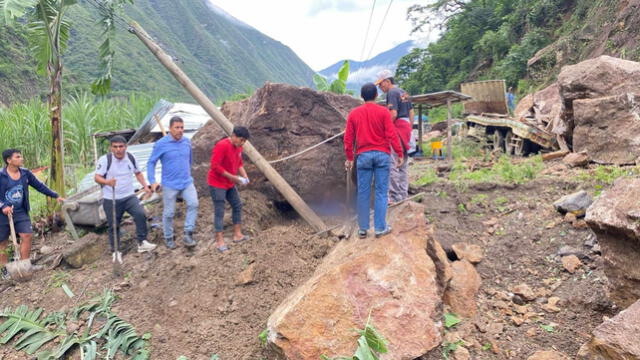 Mujer sufrió caída de roca en Amazonas. Foto: Difusión Mujer sufrió caída de roca en Amazonas. Foto: Difusión