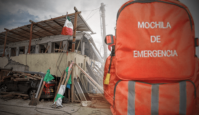 Mochila de emergencia para enfrentar terremotos, sismos y otros desastres naturales. Foto: composición LR / Sáshenka Gutiérrez- EFE y Facebook Mochila de Emergencia Perú.