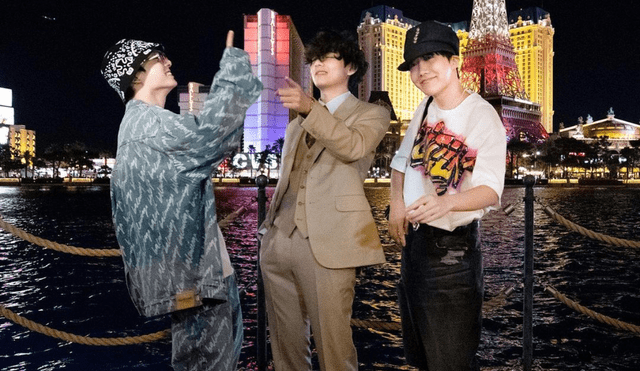 Jungkook, Taehyung y J-Hope se encuentran en los preparativos de los conciertos presenciales "Permission to dance on stage en Las Vegas". Foto: Instagram/@bellagio Jungkook, Taehyung y J-Hope se encuentran en los preparativos de los conciertos presenciales "Permission to dance on stage en Las Vegas". Foto: Instagram/@bellagio