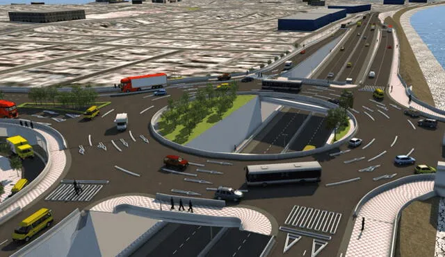 El puente Santa Rosa servirá de acceso para los vehículos que entren al aeropuerto Jorge Chávez. Foto: Perú Retail El puente Santa Rosa servirá de acceso para los vehículos que entren al aeropuerto Jorge Chávez. Foto: Perú Retail