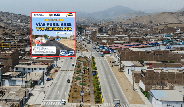Para el primer trimestre de 2025 se espera la culminación de las otras vías auxiliares. Foto: Andina / LR. Para el primer trimestre de 2025 se espera la culminación de las otras vías auxiliares. Foto: Andina / LR.
