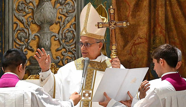 El Papa León XIV inicia su pontificado de manera oficial. Foto: AFP. El Papa León XIV inicia su pontificado de manera oficial. Foto: AFP.