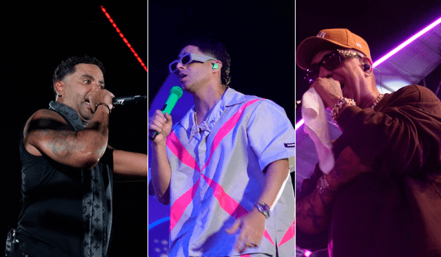Artistas internacionales cantaron sus mejores éxitos que marcaron diferentes épocas del reguetón. Fotos: difusión Artistas internacionales cantaron sus mejores éxitos que marcaron diferentes épocas del reguetón. Fotos: difusión