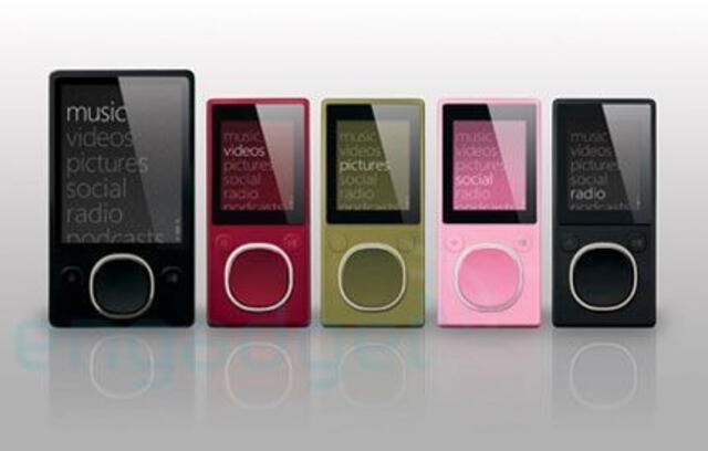 Así lucía el Zune de Microsoft. Foto: internet Así lucía el Zune de Microsoft. Foto: internet