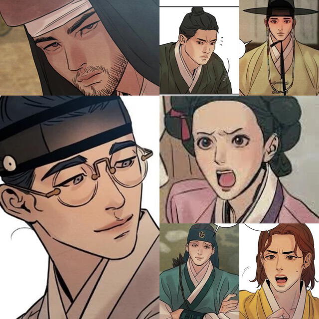 Personajes del webtoon Painter of the night Personajes del webtoon Painter of the night