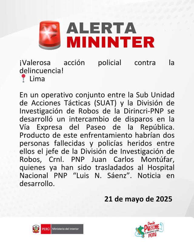 Balacera en Vía Expresa. Balacera en Vía Expresa.